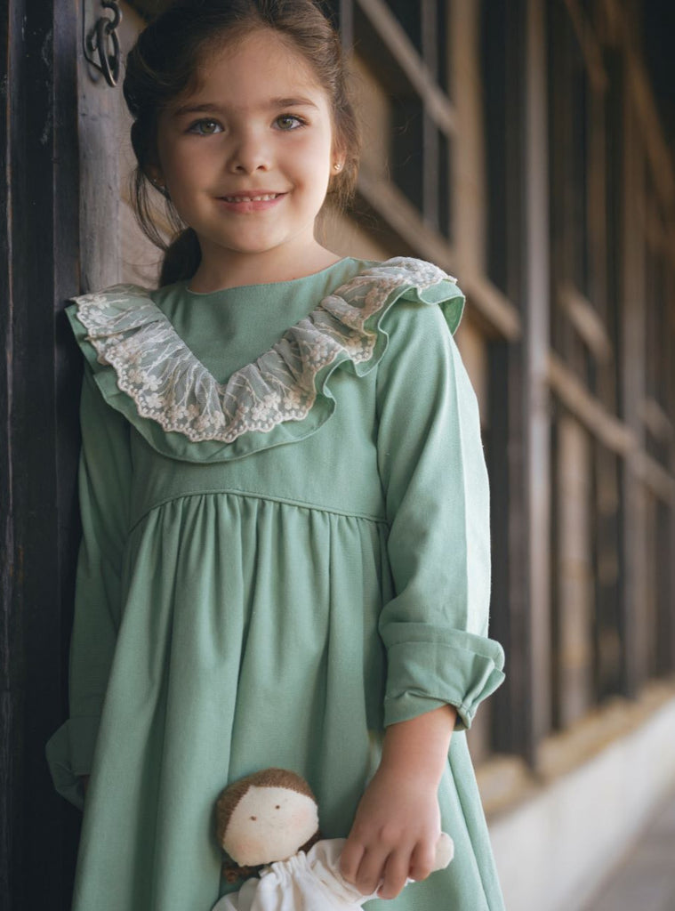 Vestido Valeria Lino color Menta