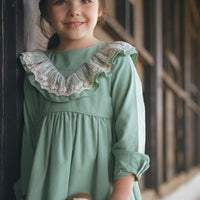 Vestido Valeria Lino color Menta