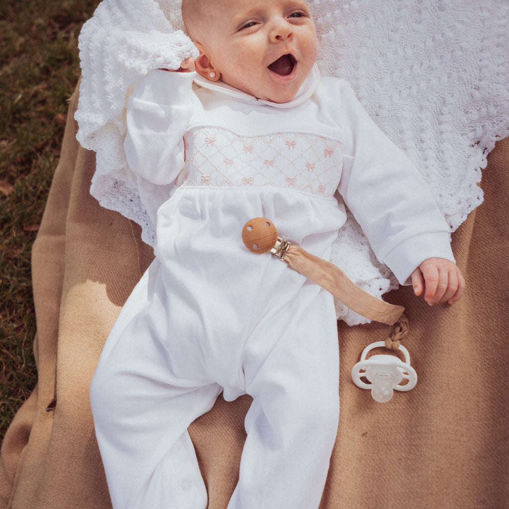 Osito Pijama Lazo Rosa