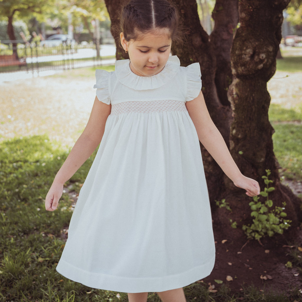Vestido Avellana Smock Rosado