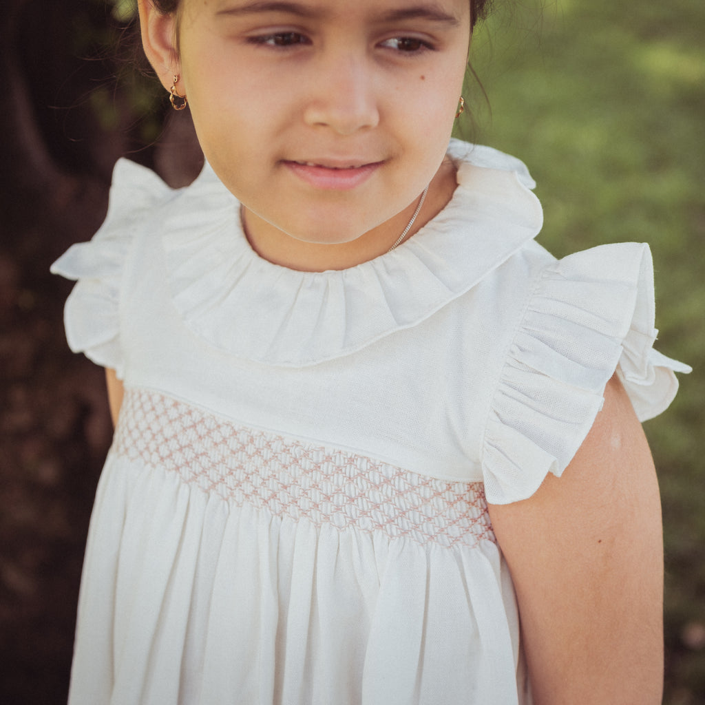 Vestido Avellana Smock Rosado