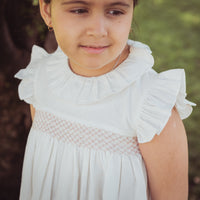 Vestido Avellana Smock Rosado