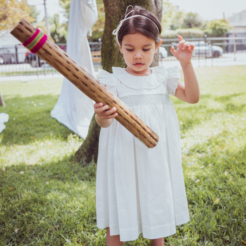 Vestido Avellana Smock Menta