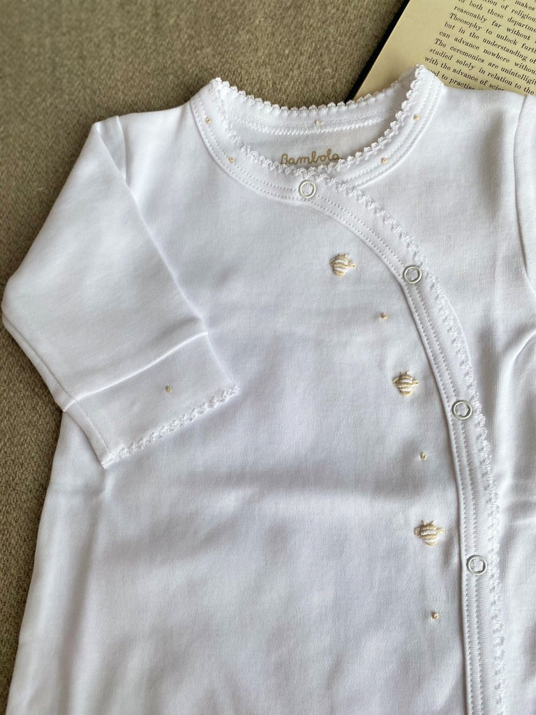 Osito Pijama Kimono Algodon Pima Abejas