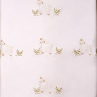 Colcha Moises o Colecho Oxford Rodon Bordado Neutro