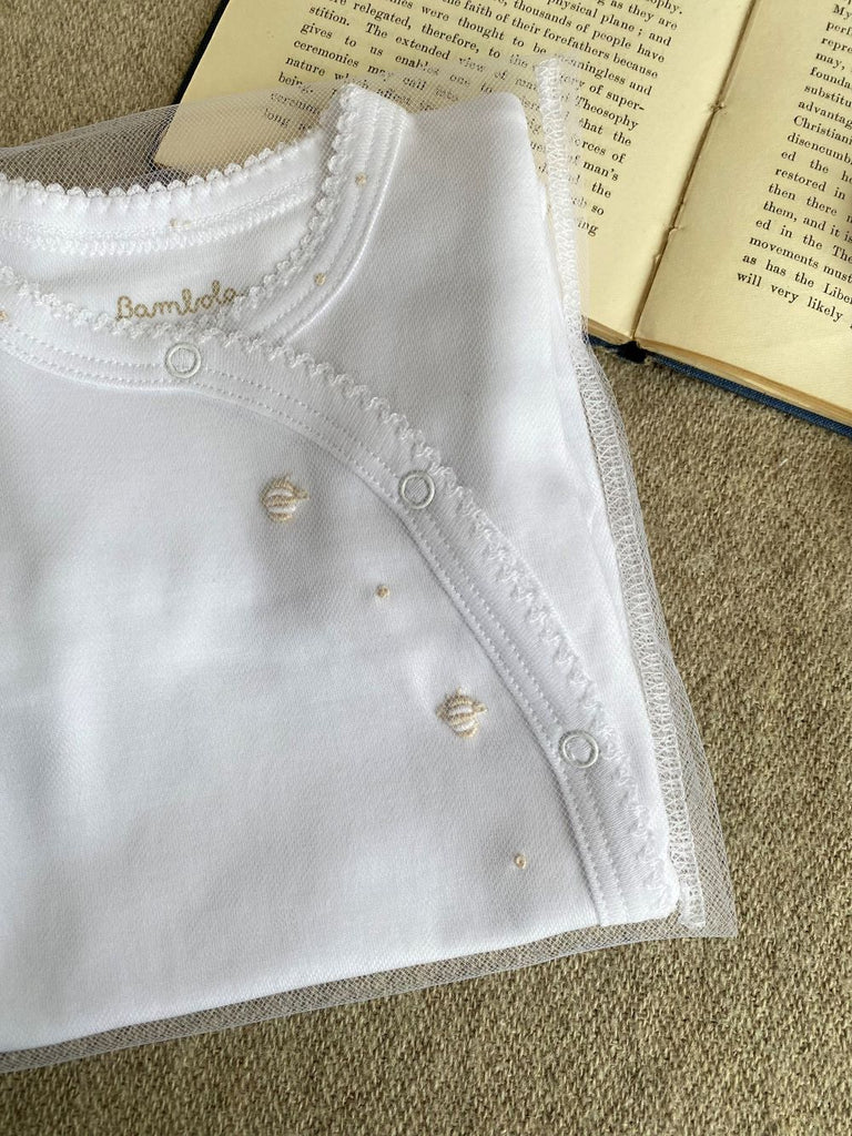 Osito Pijama Kimono Algodon Pima Abejas