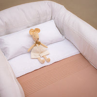 Protector de Lino Rodon Alforzas Blanco