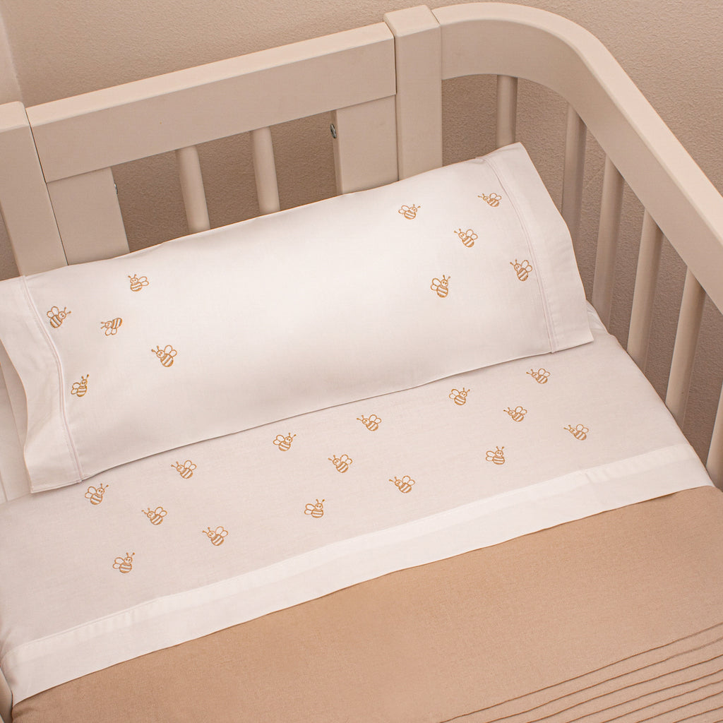 Sabanas Cuna 70x1.40 Bordados Neutro