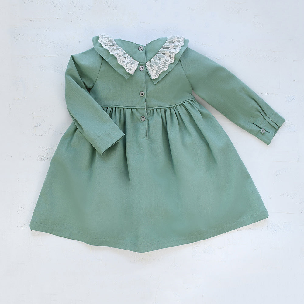 Vestido Valeria Lino color Menta